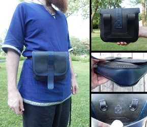 Leather Projects - Large Pouch
