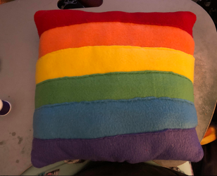 LGBT Pride Flag Rainbow Throw Pillow For Sale
