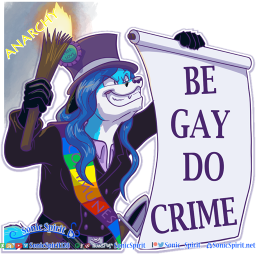 Azure - Be Gay Do Crimes - Telegram Sticker