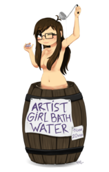 Artist Girl Bath Water
