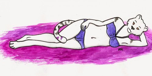 Lounging [Art by Miqmah]