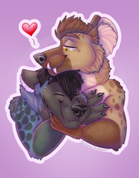 Hyena Couple V-day YCH Fin #1