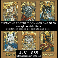 OPEN for BYZANTINE BADGE Commissions!