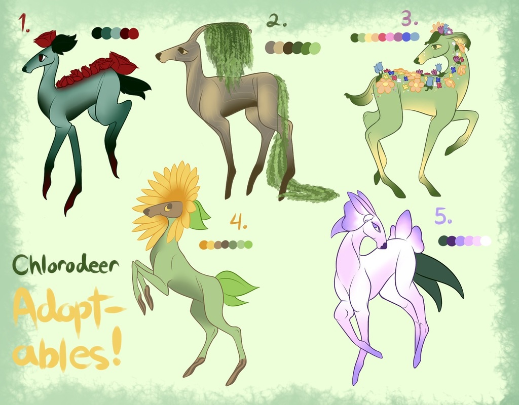 Most recent image: Chlorodeer Adoptables Batch #1 - AVAILABLE (ADJUSTED PRICES)