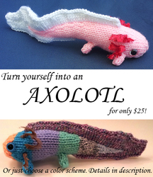 Custom Amigurumi axolotls open now