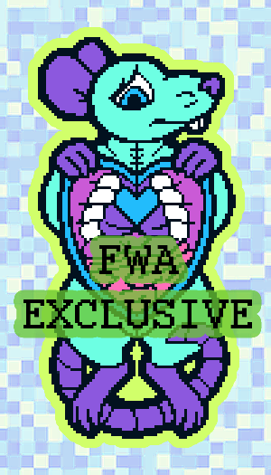 FWA EXCLUSIVE pixel rat sticker!