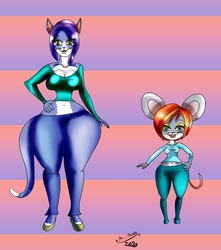Sexy Cute Cat and Mouse