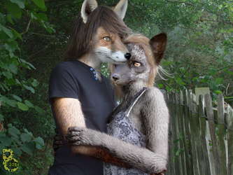 Young Werefoxes in Love