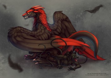 Rage Squat - Gift for DrrkDragon - Art by MaoCrowhard