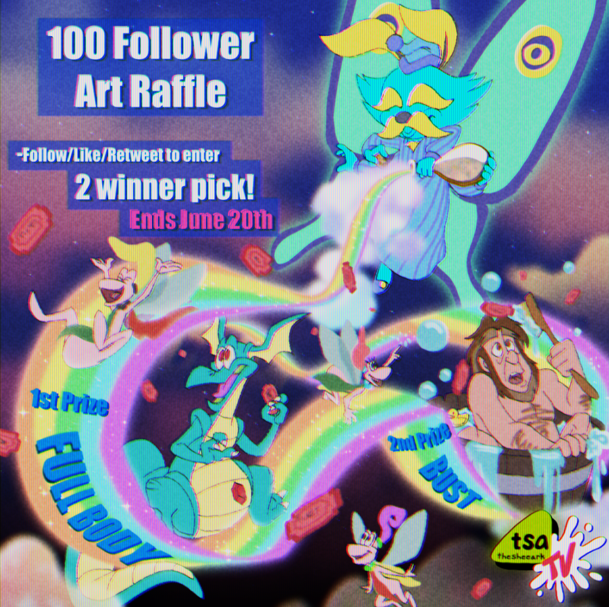 100 Followers Art Raffle!
