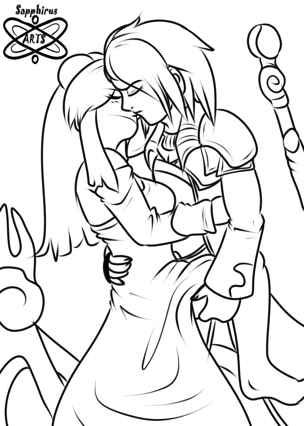 Jean and NeoAxel +Couple Commission WIP+