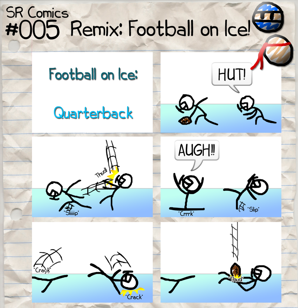 Featured image: SR Comics #005 HD Remix: Football on Ice!