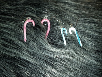 NEW STOCK: Candy Cane Mint Swirl Earrings