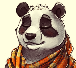 Relaxing Panda - Sketch