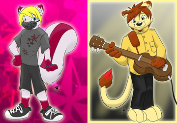 Full Color Commissions - Mykul and Beatles Lion!