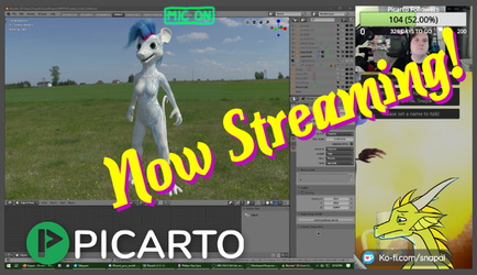 Possum retopo stream on Picarto!