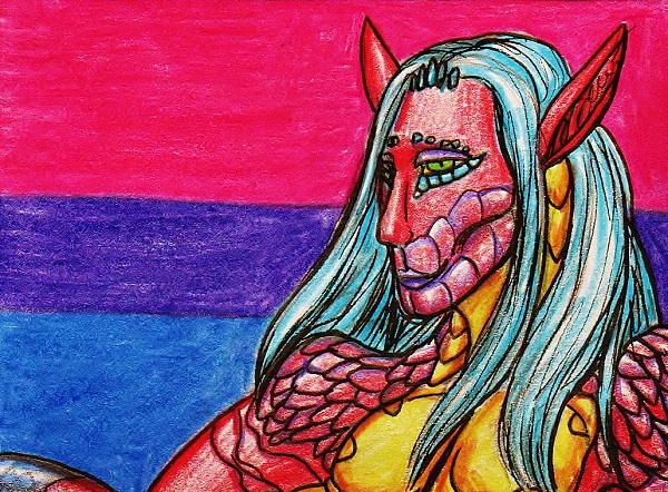 Drakness--Bisexual Pride ACEO