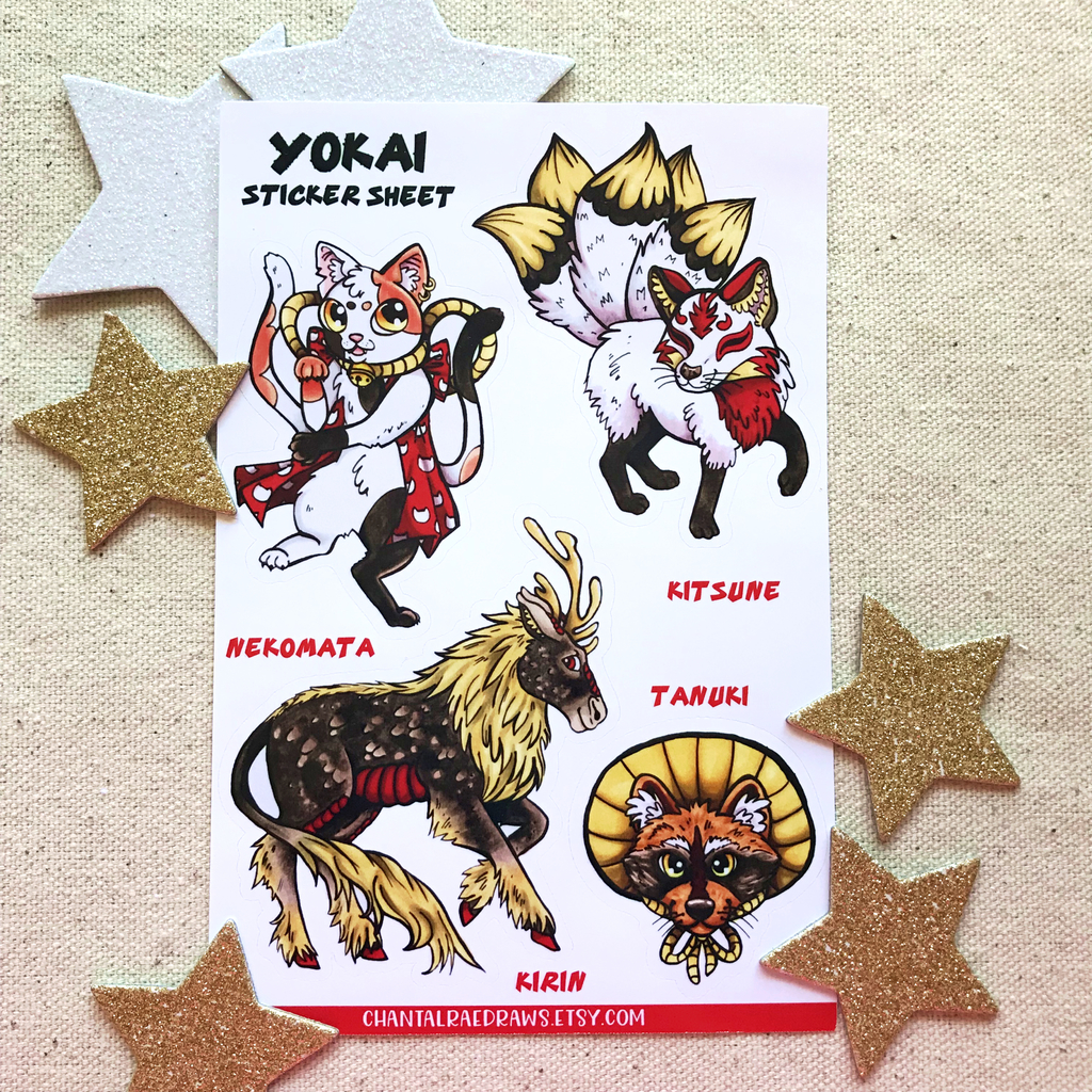 Yokai Sticker Sheet!