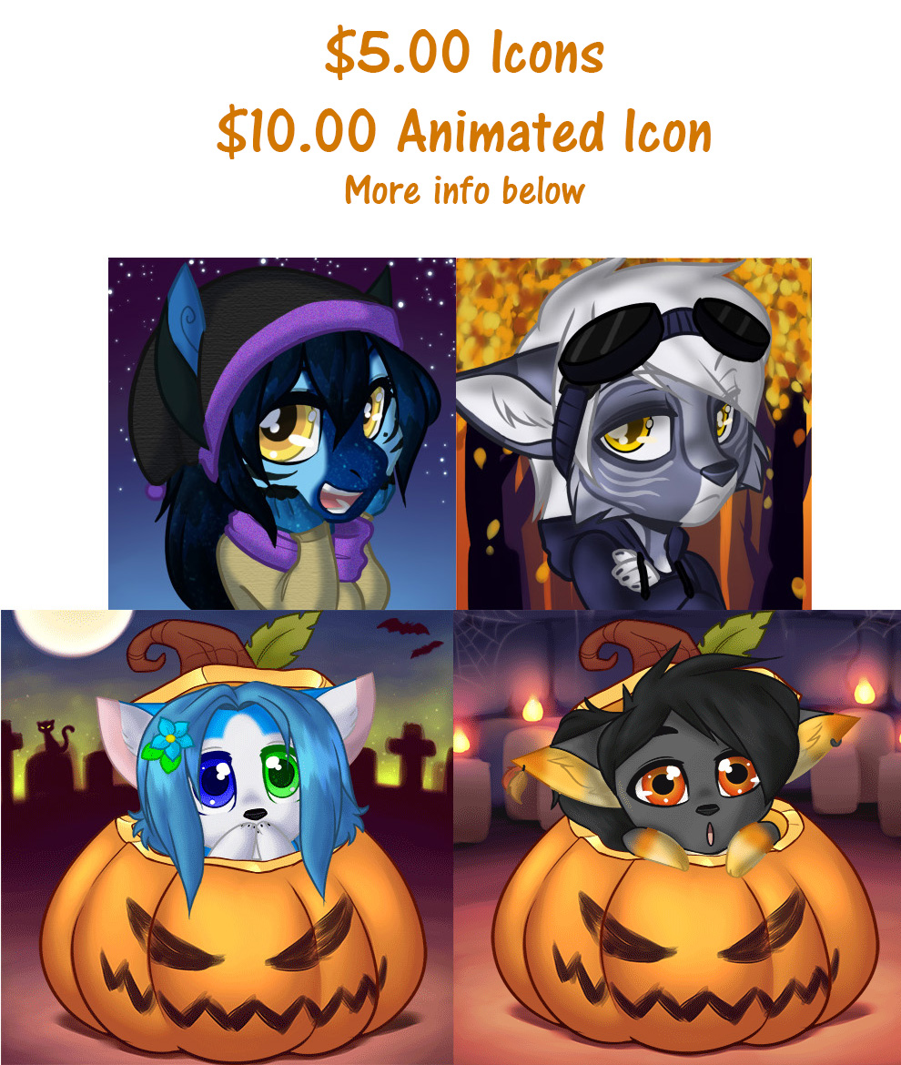 Halloween Icons $5 for still/$10 for animated (OPEN)
