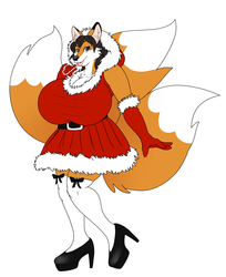 Christmas Kitsune Transformation Patreon Reward