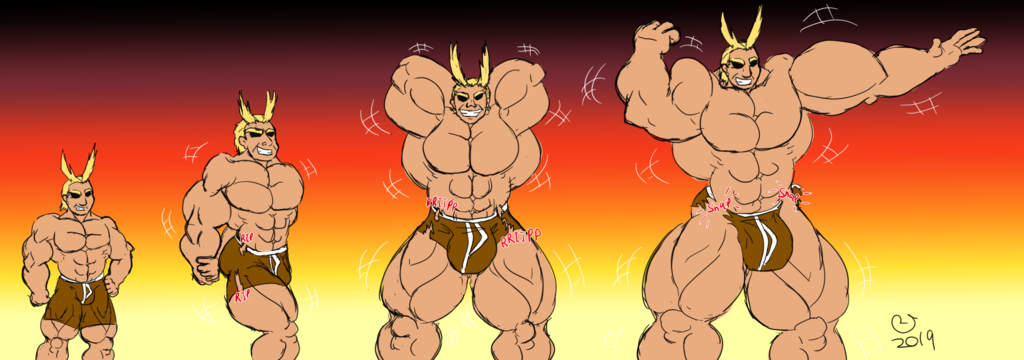 Sketchmission: All Might Muscle Growth