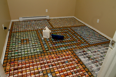 Magic the Gathering Cards Floor