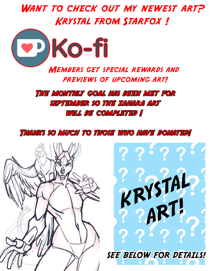 Most recent image: Zahara Art has been Funded! Also New Krystal Art !