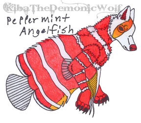Whimsical Wolves - Fish Wolf - Peppermint Angelfish
