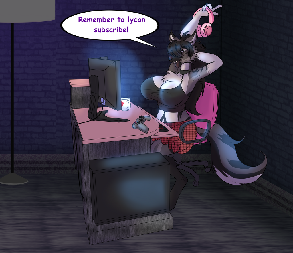 Most recent image: Gamer wolf