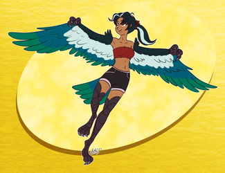 zoroark93 harpy girl