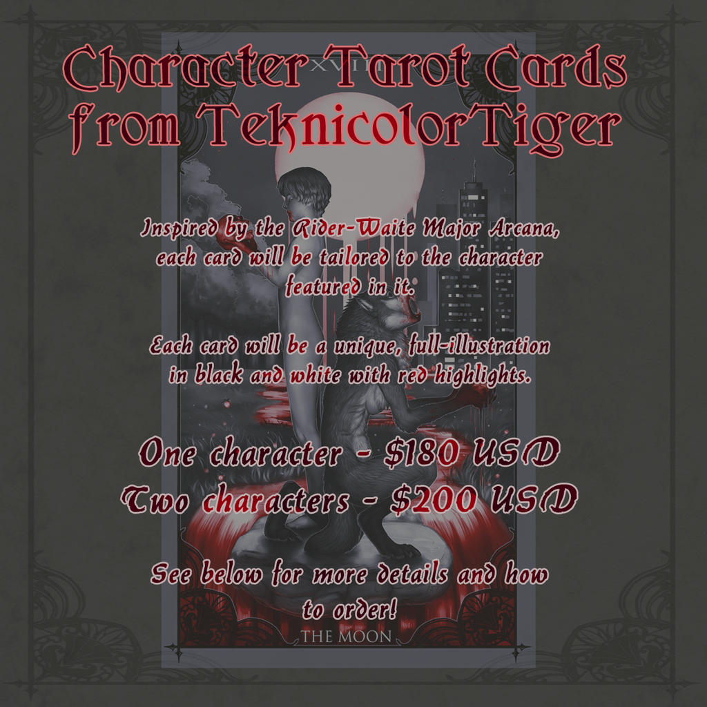 Character Tarot Card Commissions Are Open!