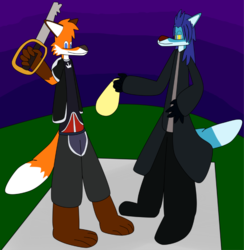 Mike and Slush as Sora and Xemnas from KHII