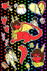 Dorks with wings sticker sheet