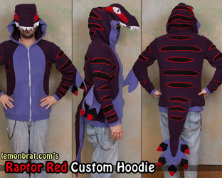 Raptor Red Custom Hoodie!