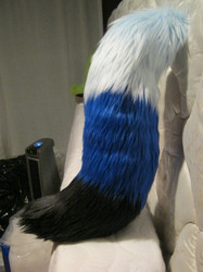 :CO: three-toned blue & black canine tail