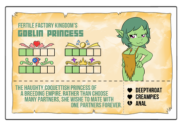 Towergirls Goblin princess Character card