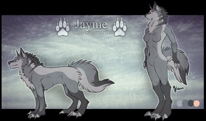 Jayme Feral and Anthro Reference by electric--bleu