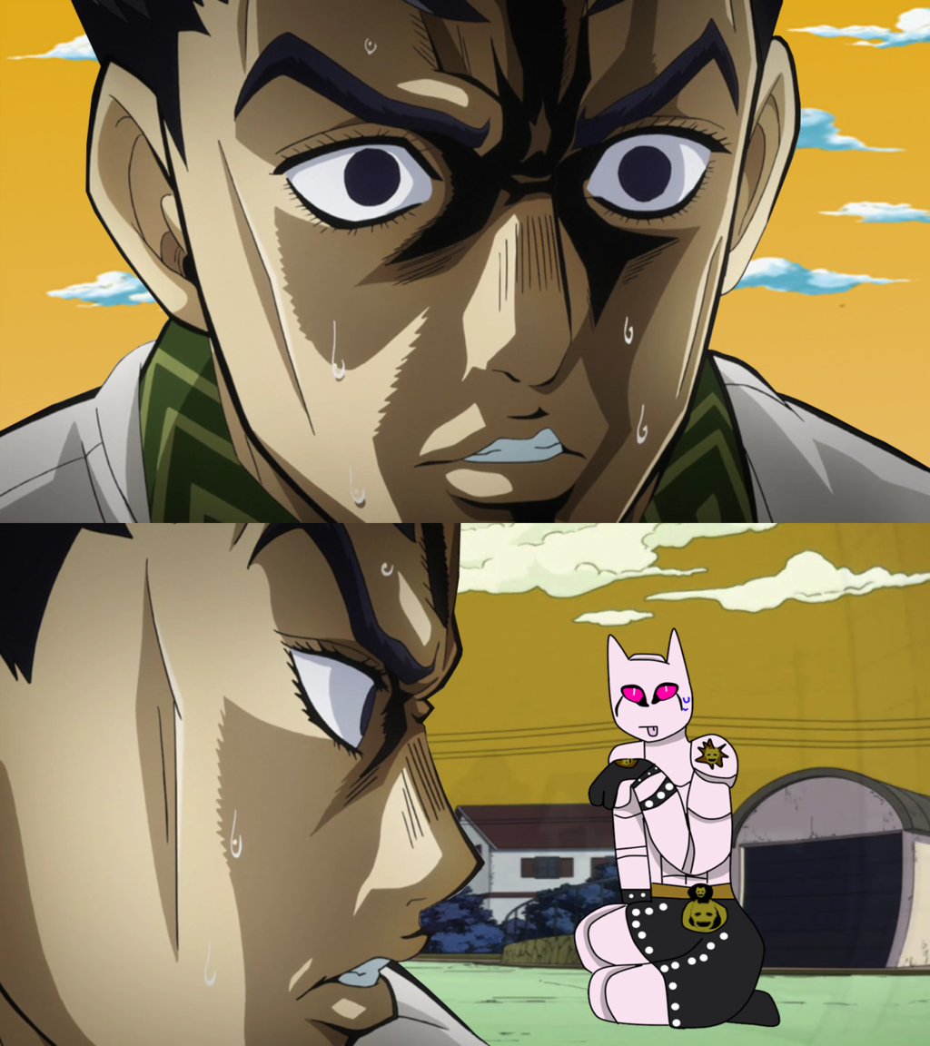 What Killer Queen does when Kira isn't looking..Probably