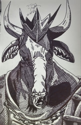 Inktober 2022, Day 21 The Cow King