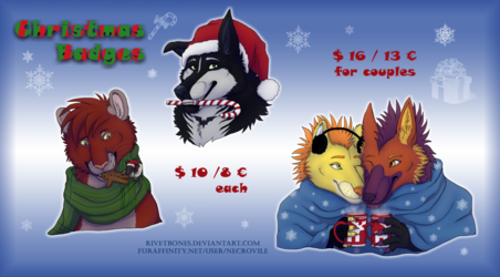 Cheap Christmas Badge Commissions