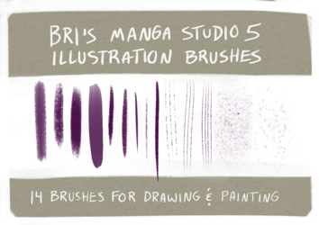 Illustration Brush Set - Manga Studio 5 / Clip Studio Paint
