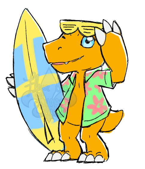 Surfer Agumon