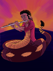 Flute by Sunset