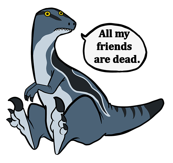 NEW PRODUCT - All my friends are dead. - Blue Sticker
