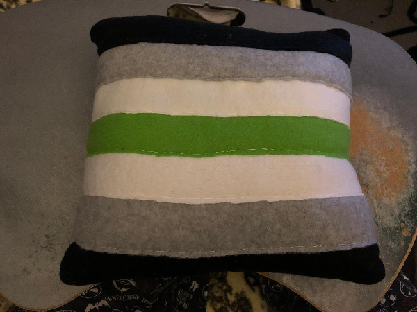 LGBT Agender Pride Flag Throw Pillow For Sale