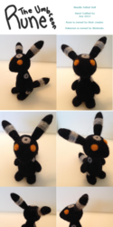 Rune The Umbreon Felted Doll