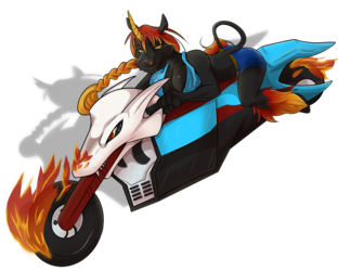 Ember Taking A Ride