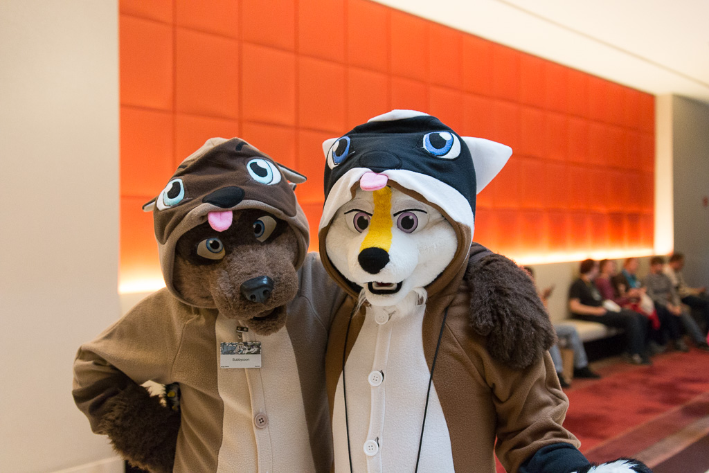 Midwest Furfest 2014 - Subby and Rawkit