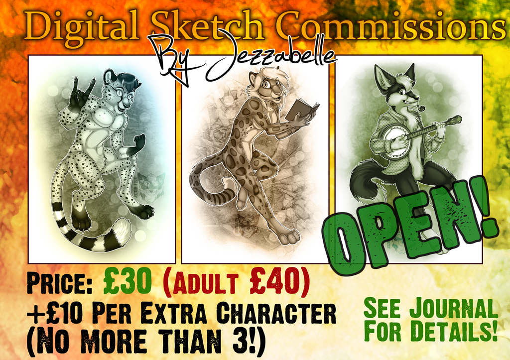 £30 Sketch commissions OPEN!