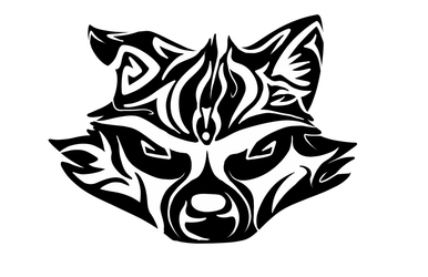 Drumming Raccoon logo